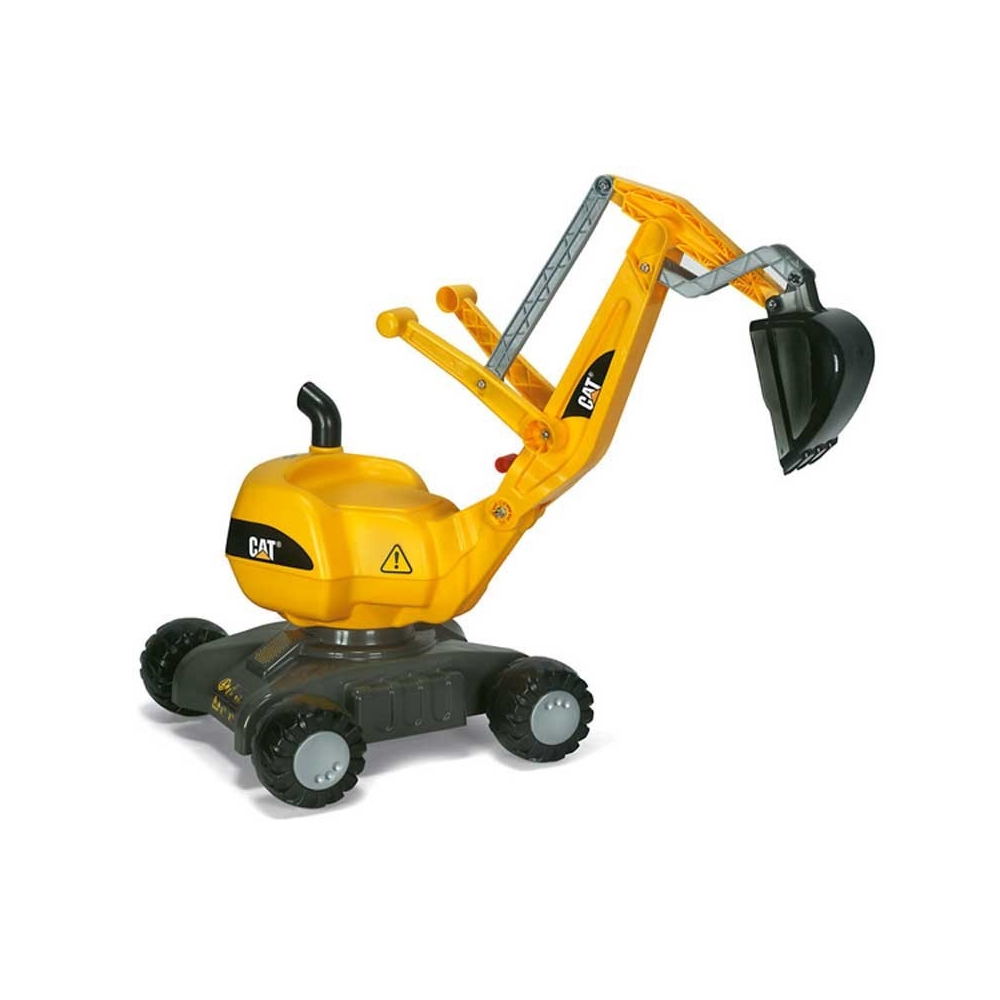 "Rolly Toys" RollyDigger CAT - pasukamas ekskavatorius geltonos spalvos