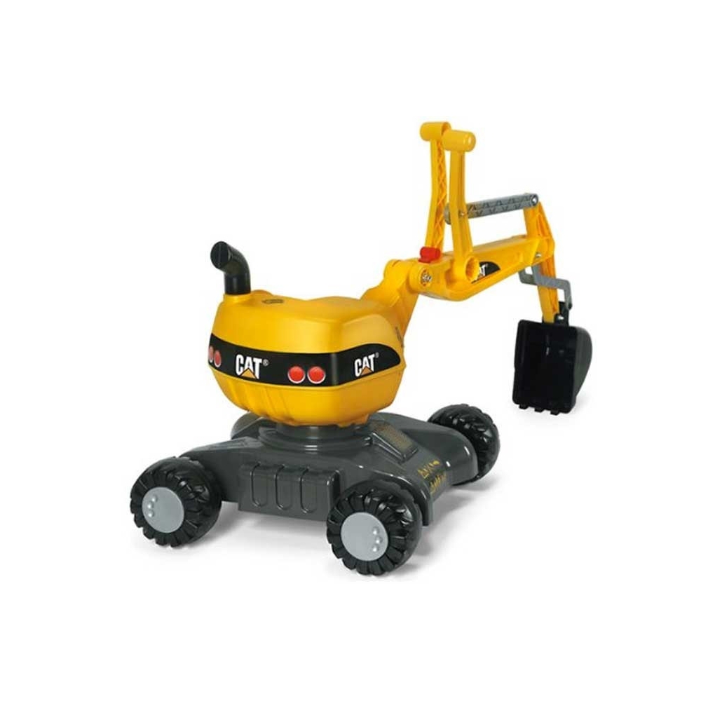 "Rolly Toys" RollyDigger CAT - pasukamas ekskavatorius geltonos spalvos
