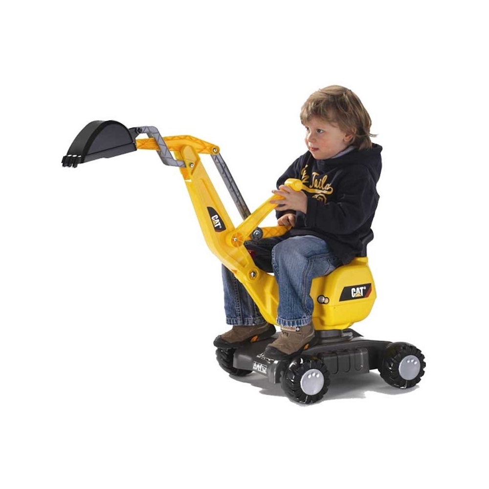 "Rolly Toys" RollyDigger CAT - pasukamas ekskavatorius geltonos spalvos