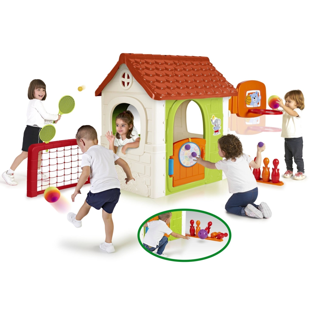Daugiafunkcinis namelis 6-in-1 FEBER Activity House su priedais