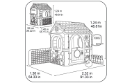 Daugiafunkcinis namelis 6-in-1 FEBER Activity House su priedais