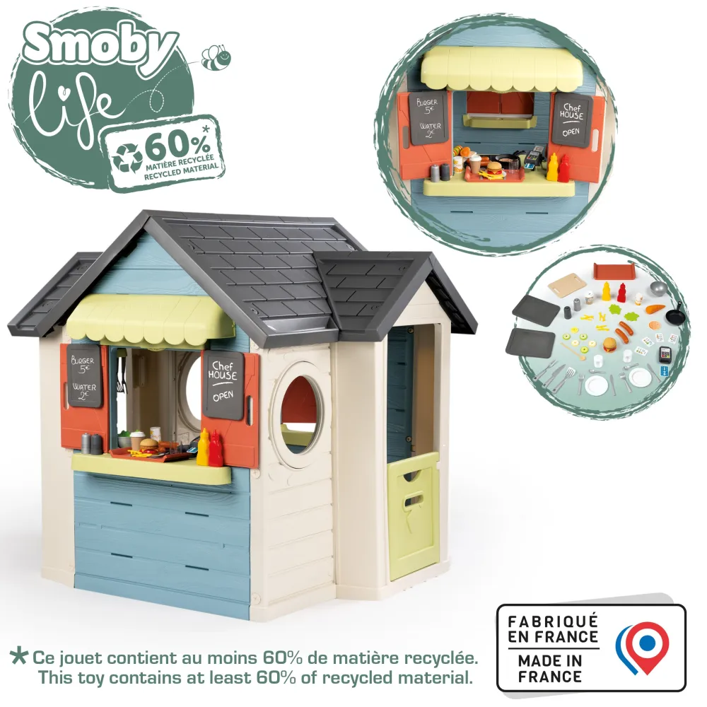 Virėjo namelis Smoby Chef House-Žaislai, Lauko žaislai, Žaidimų nameliai ir jų priedai-e-vaikas