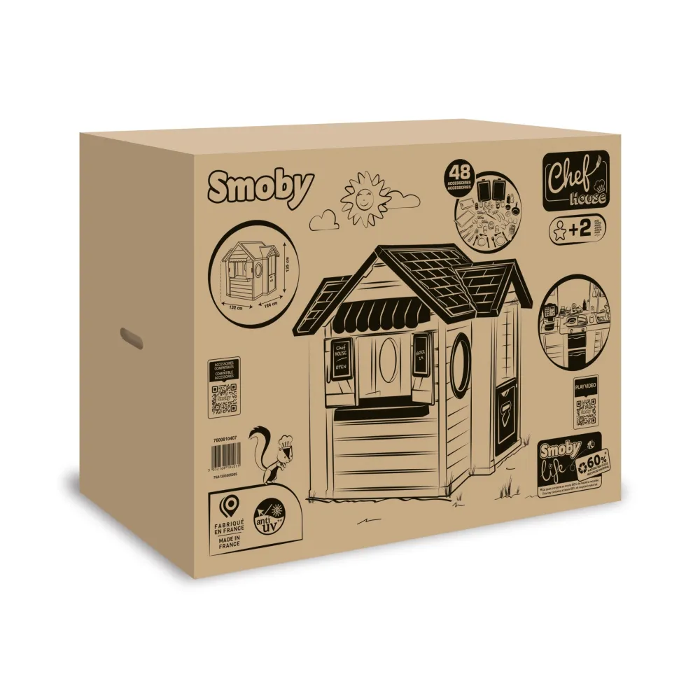 Virėjo namelis Smoby Chef House-Žaislai, Lauko žaislai, Žaidimų nameliai ir jų priedai-e-vaikas