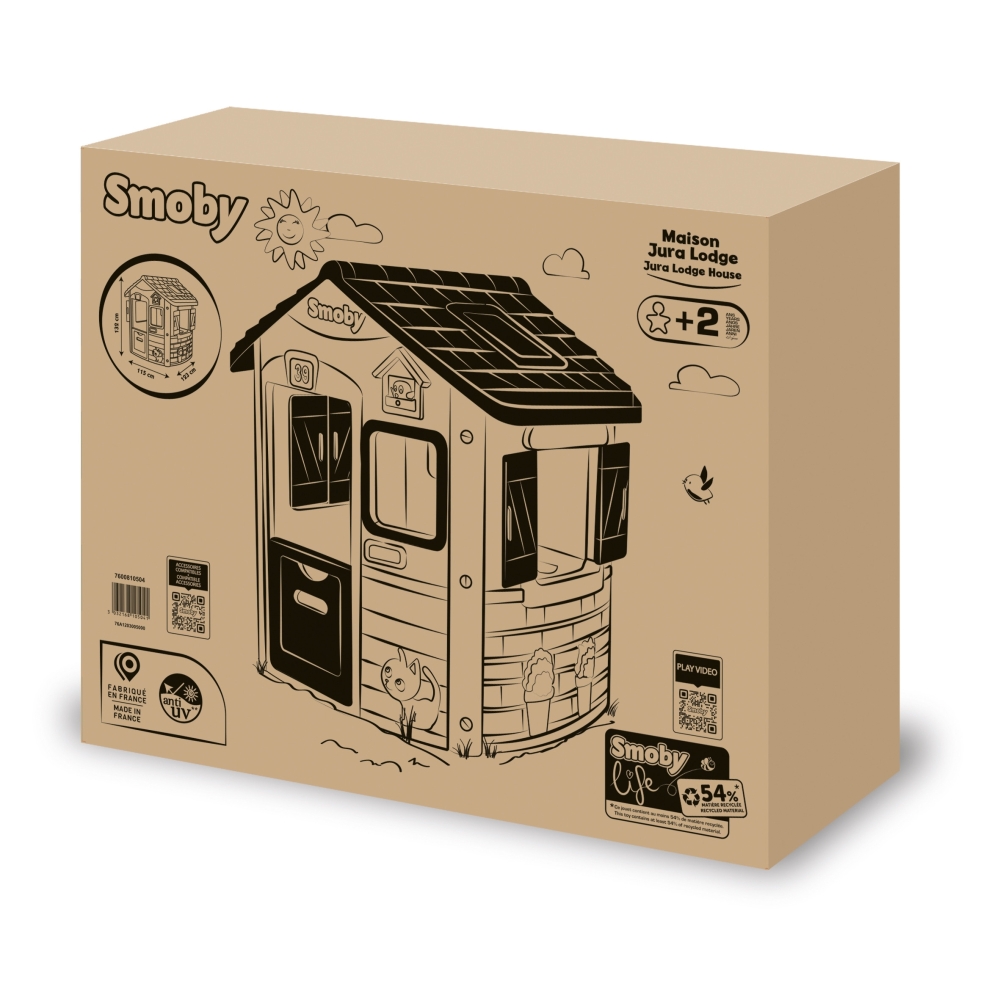 Žaidimų namelis Smoby Neo Jura House-Žaislai, Lauko žaislai, Žaidimų nameliai ir jų priedai-e-vaikas