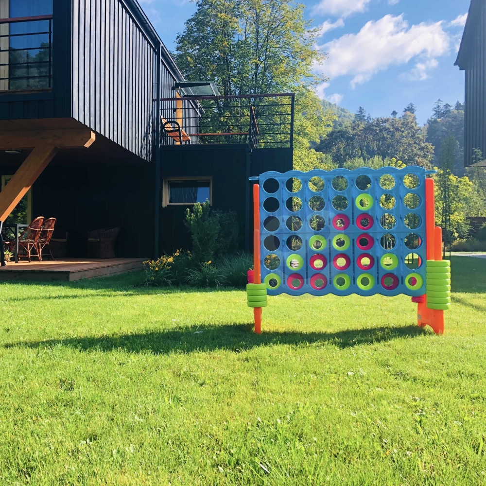 Strateginis loginis žaidimas FEBER Home Garden 4 ratai eilėje Mega 4 in Line-Žaislai, Lauko žaislai, Lauko žaidimai ir sporto pr