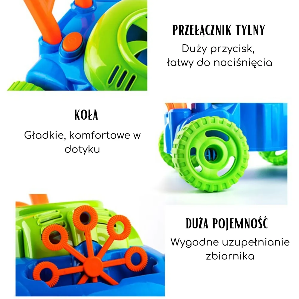 Muilo burbulų vejapjovė WOOPIE su garsais