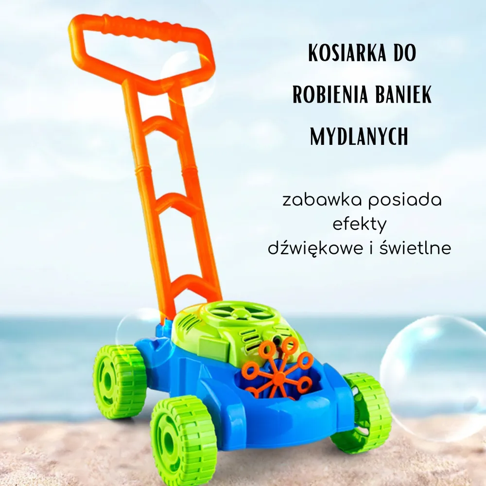 Muilo burbulų vejapjovė WOOPIE su garsais