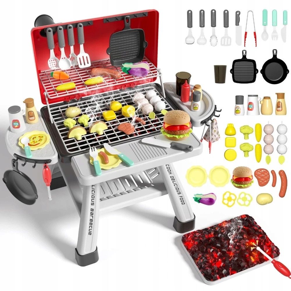 Interaktyvusis grilis WOOPIE Grill LED Barbecue Garden Kitchen XL, 41 el.