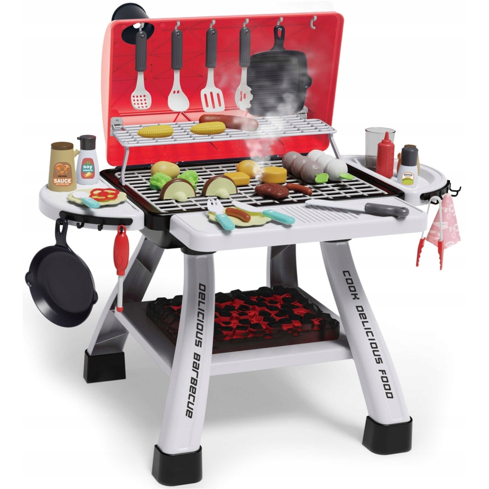 Interaktyvusis grilis WOOPIE Grill LED Barbecue Garden Kitchen XL, 41 el.