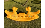 WOOPIE Multi-Person Dino Rocker Balance Swing Yellow