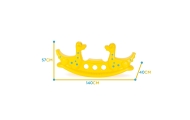 WOOPIE Multi-Person Dino Rocker Balance Swing Yellow