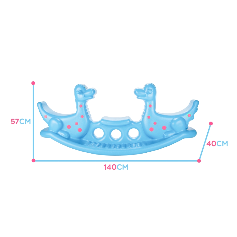WOOPIE Dino Rocker Balance Swing Light Blue