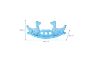 WOOPIE Dino Rocker Balance Swing Light Blue