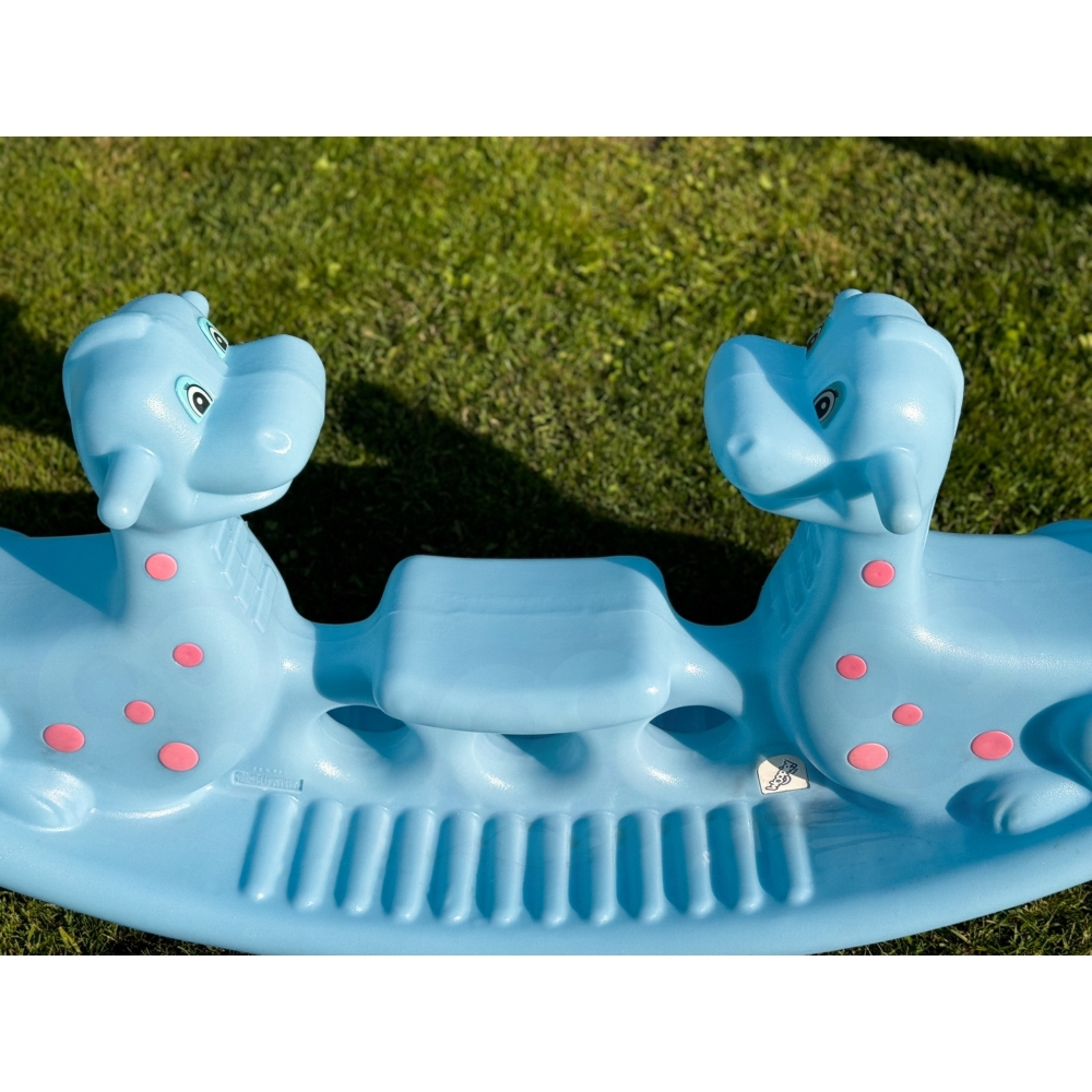WOOPIE Dino Rocker Balance Swing Light Blue