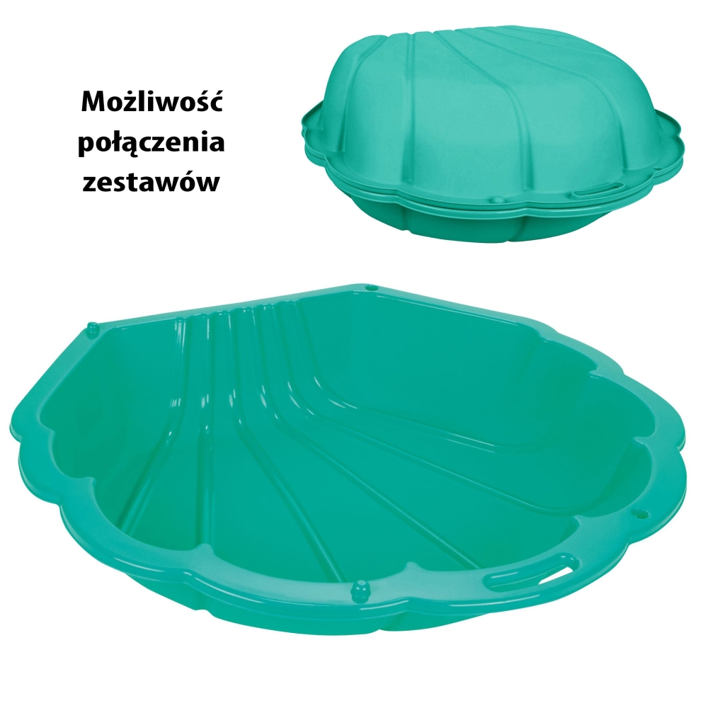 Smėlio dėžė / baseinas WOOPIE Sandbox 3-in-1, 1 vnt žalias-Žaislai, Lauko žaislai, Smėlio dėžės-e-vaikas