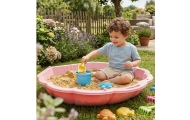 Smėlio dėžė / baseinas WOOPIE Sandbox 3-in-1 Shell, 1 vnt rožinė-Žaislai, Lauko žaislai, Smėlio dėžės-e-vaikas