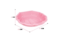 Smėlio dėžė / baseinas WOOPIE Sandbox 3-in-1 Shell, 1 vnt rožinė-Žaislai, Lauko žaislai, Smėlio dėžės-e-vaikas