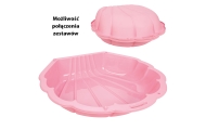 Smėlio dėžė / baseinas WOOPIE Sandbox 3-in-1 Shell, 1 vnt rožinė-Žaislai, Lauko žaislai, Smėlio dėžės-e-vaikas