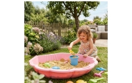 Smėlio dėžė / baseinas WOOPIE Sandbox 3-in-1 Shell, 1 vnt rožinė-Žaislai, Lauko žaislai, Smėlio dėžės-e-vaikas