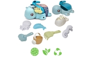 WOOPIE GREEN 2-in-1 smėlio ir vonios rinkinys "Vėžlys mėlynas" 8 el. BIOLOGIŠKAI SKAIDI ORGANINĖ MEDŽIAGA