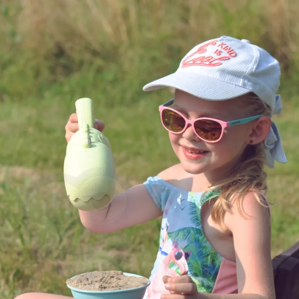 WOOPIE GREEN Krokodilo smėlio ir vandens rinktuvas, žalias BIODEGRADINĖ ORGANINĖ MEDŽIAGA