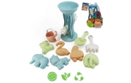 WOOPIE GREEN Zestaw do Piasku z Kołowrotkiem i Konewką 10 el. BIODEGRADOWALNY ORGANICZNY MATERIAŁ					