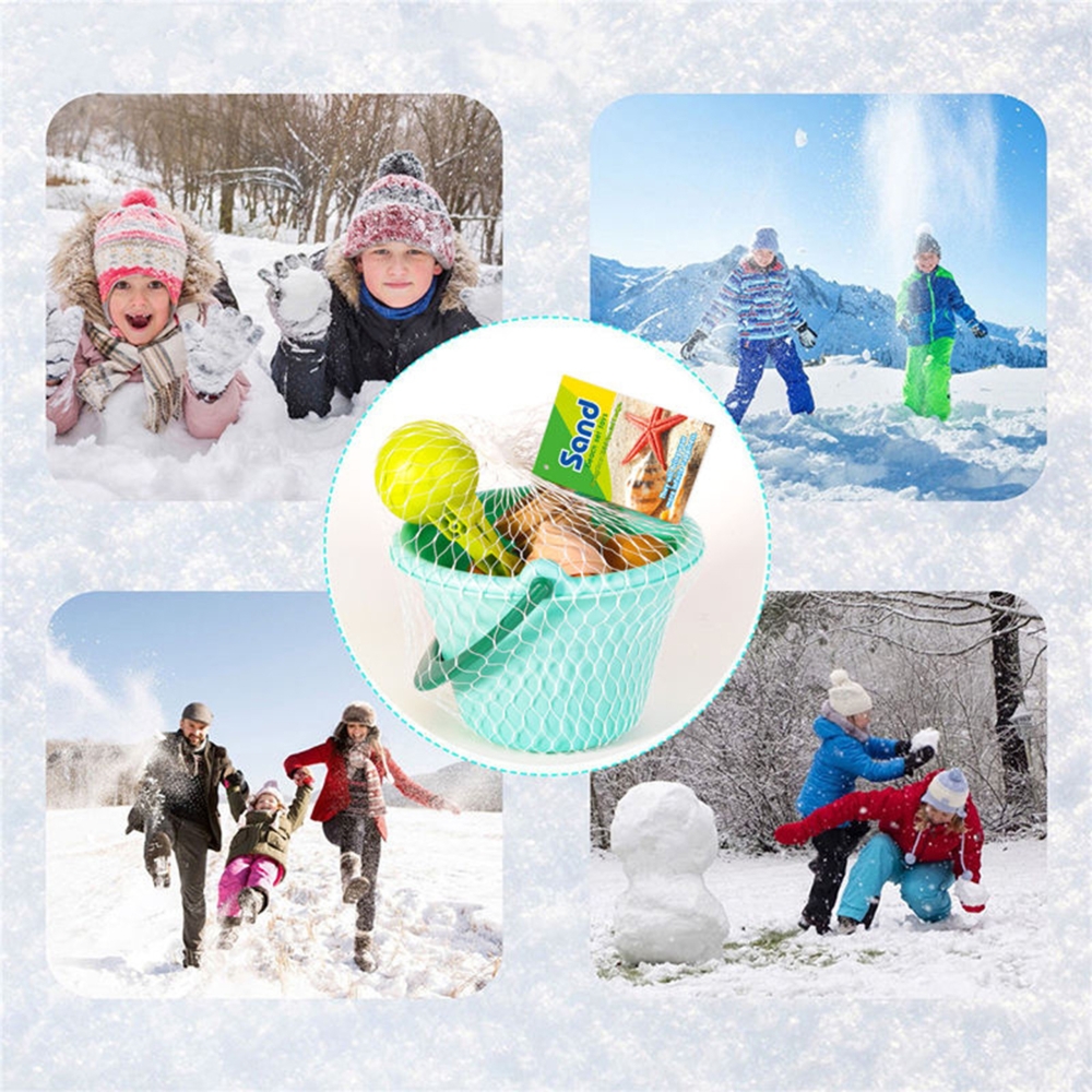 Ledų smėlio kibirėlis WOOPIE FUN ICE CREAM 2in1 Snowflake Factory 15 el.