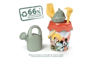 SMOBY GREEN kibirėlis su smėlio priedais ir bioplastiko laistytuvu
