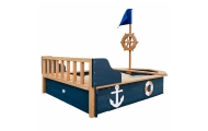 AXI Wooden Sandbox Doris Pirate Ship with Storage + Cover 153 cm					