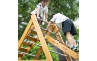 CLASSIC WORLD EDU Drewniany Plac Zabaw XL Zestaw Drabinka Montessori do Wspinaczki