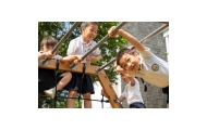 Medinė žaidimų aikštelė CLASSIC WORLD EDU XXL laipiojimo rinkinys Šešiakampis-Žaislai, Lauko žaislai, Žaidimų aikštelės-e-vaikas