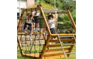 Medinė žaidimų aikštelė CLASSIC WORLD EDU XXL laipiojimo rinkinys Šešiakampis-Žaislai, Lauko žaislai, Žaidimų aikštelės-e-vaikas