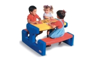 Vaikiškas pikniko stalas "Little tikes" mėlynas