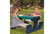 Vaikiškas sodo pikniko stalas Little Tikes, mėlynos ir žalios spalvos