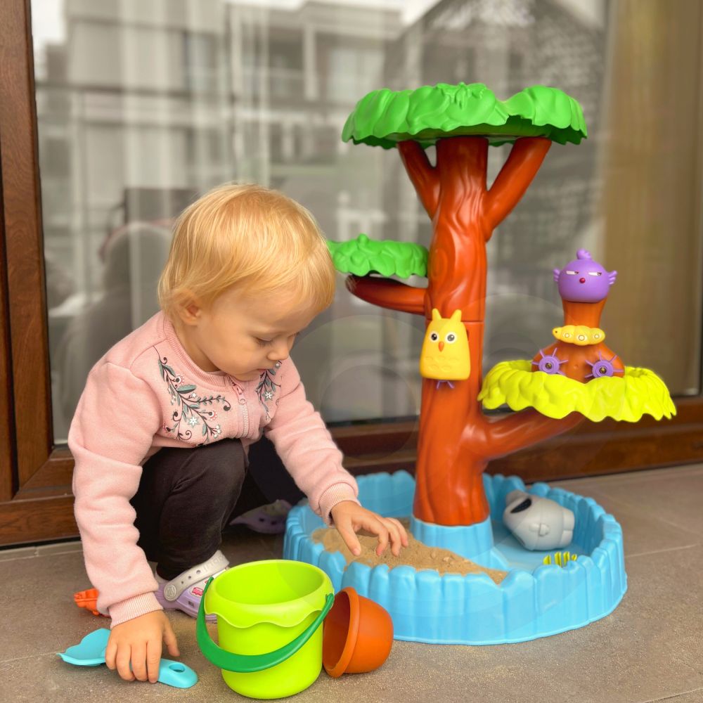 Vandens stalas Smėlio dėžė 2in1 WOOPIE Happy Tree 8 el.