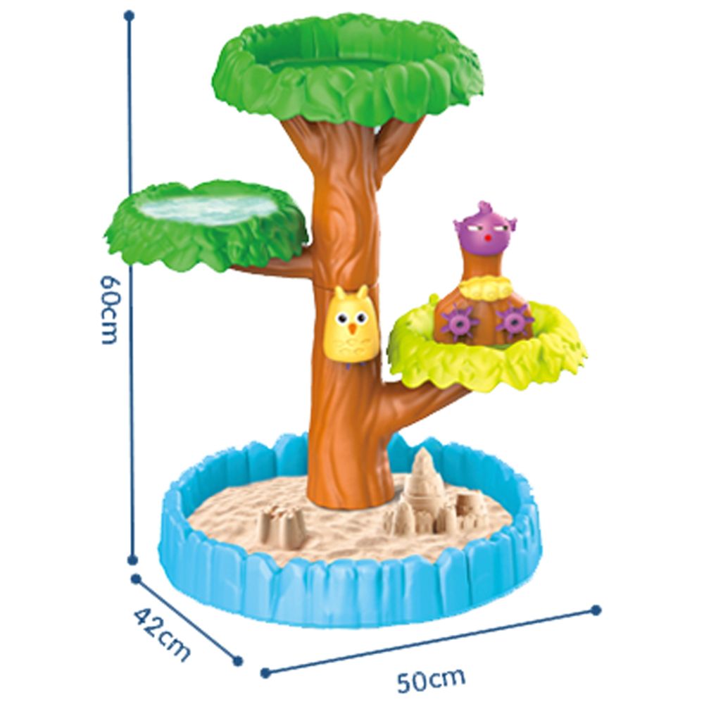 Vandens stalas Smėlio dėžė 2in1 WOOPIE Happy Tree 8 el.