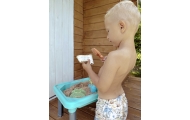 WOOPIE Stolik Wodny 3w1 Piaskownica Gra Łowienie Rybek 6 el.					
