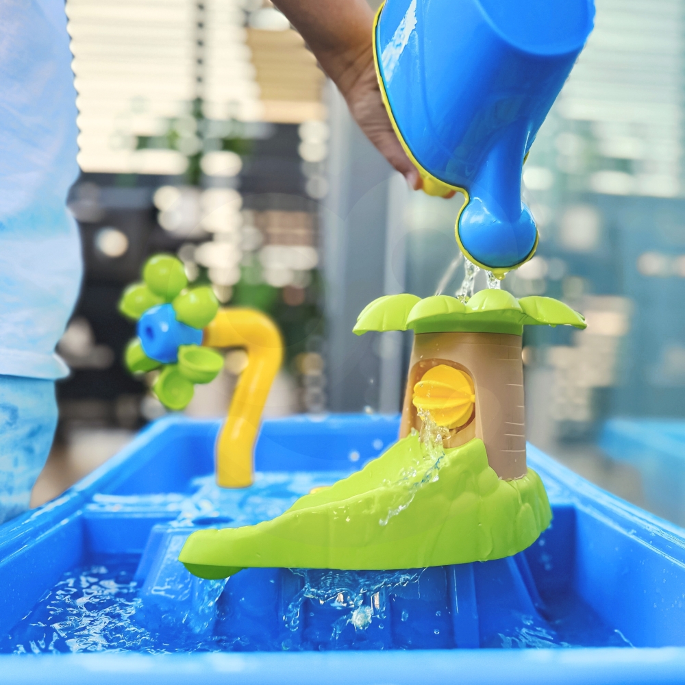 Vandens stalas 2in1 su smėlio dėže WOOPIE Palmė 18 el.