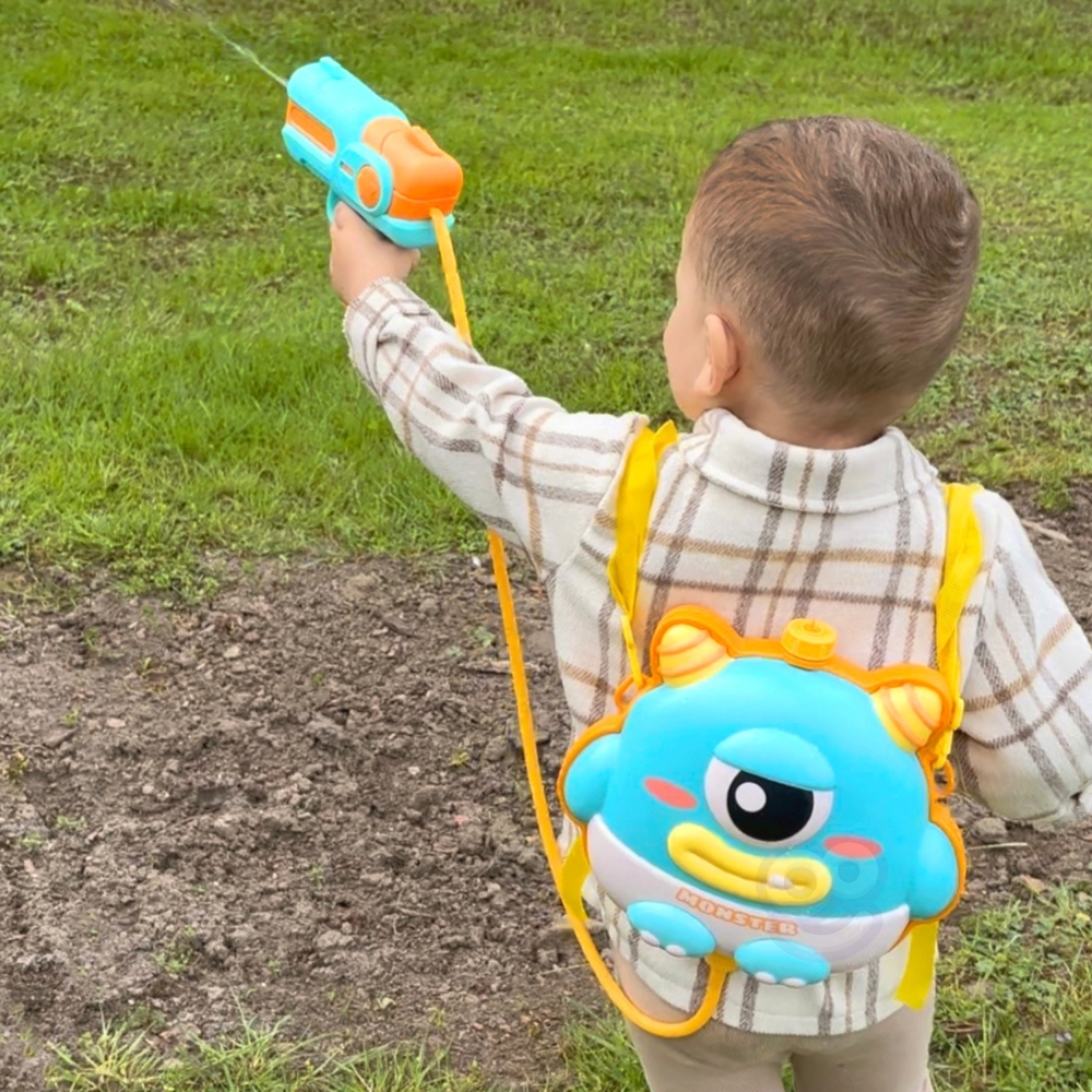 WOOPIE vandens pistoletas su kuprine UFO MONSTER - 2,1 l talpos