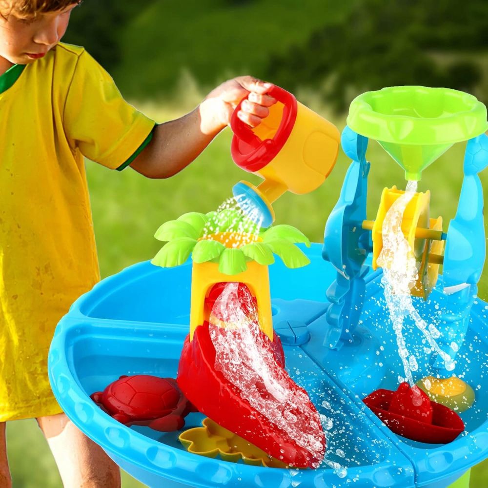 Vandens stalas WOOPIE 2in1 Smėlio dėžė su kėde Vandens parkas su delfinu