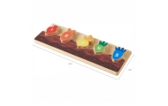 MASTERKIDZ Wooden Educational Patch – Numbers, Colors and Vegetables