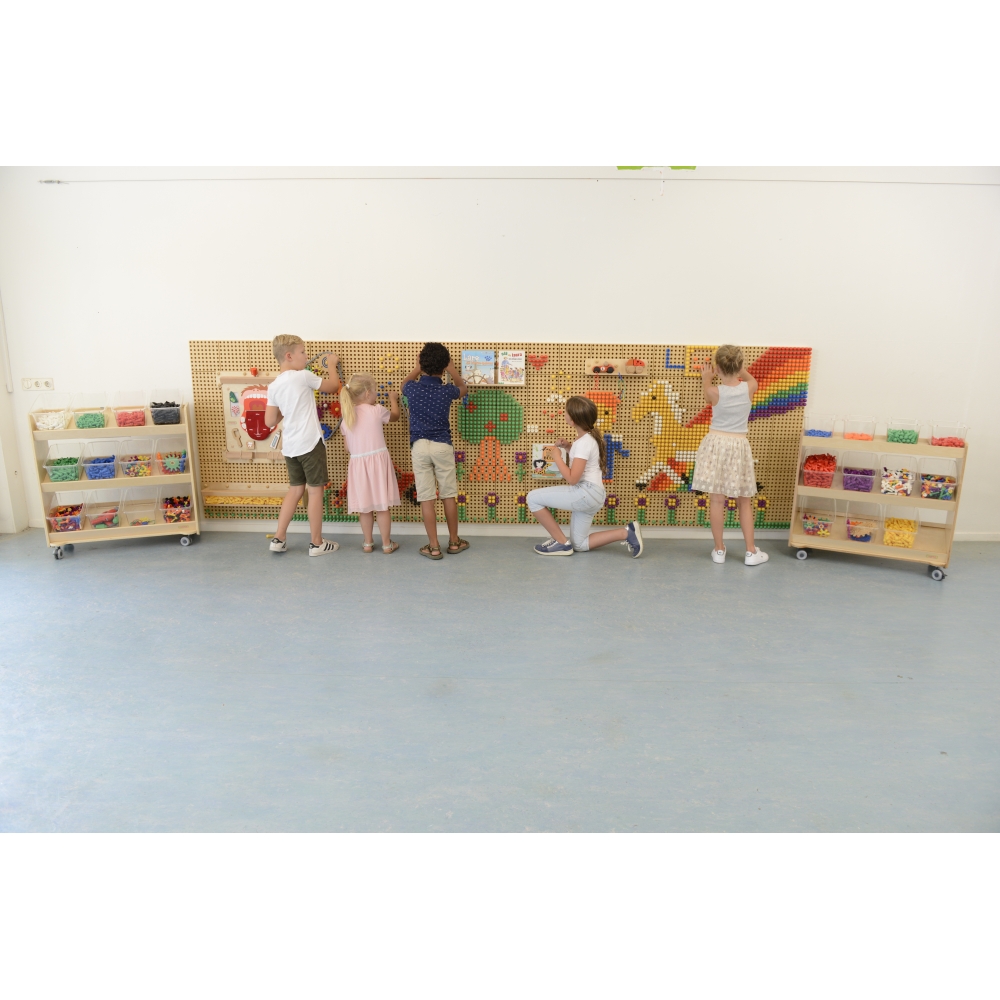Kūrybinių mokslų STEM lentos rinkinys iš 2 dalių MASTERKIDZ + tvirtinimo plokštė 120x80cm-Žaislai, Lavinamieji žaislai, Veiklos 