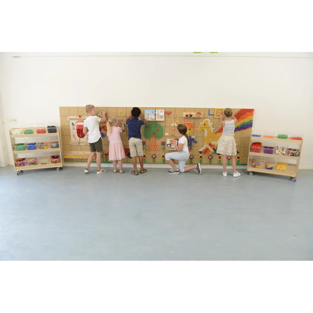 Kūrybinių mokslų STEM lentos rinkinys iš 2 dalių MASTERKIDZ + tvirtinimo plokštė 120x80cm-Žaislai, Lavinamieji žaislai, Veiklos 