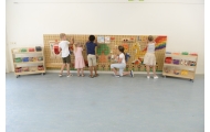 MASTERKIDZ Tablica Naukowa Kreatywna STEM Zestaw 2 Sztuki + Panel Montażowy 120x80cm