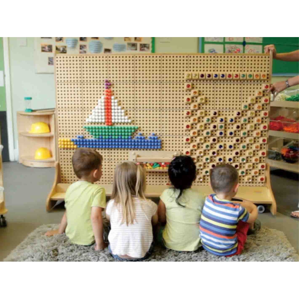 Laisvai stovinti kūrybinė MASTERKIDZ STEM mokymosi lenta 166 x 125-Žaislai, Lavinamieji žaislai, Veiklos centrai-e-vaikas