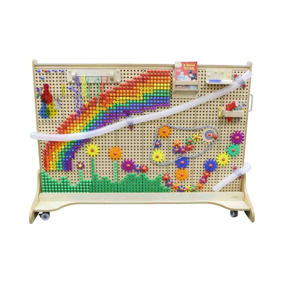 Laisvai stovinti kūrybinė MASTERKIDZ STEM mokymosi lenta 166 x 125-Žaislai, Lavinamieji žaislai, Veiklos centrai-e-vaikas