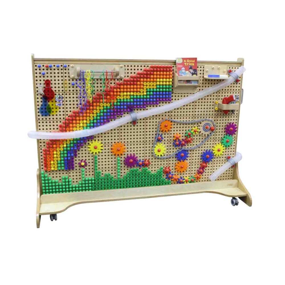 Laisvai stovinti kūrybinė MASTERKIDZ STEM mokymosi lenta 166 x 125-Žaislai, Lavinamieji žaislai, Veiklos centrai-e-vaikas