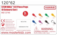 MASTERKIDZ Kolorowe Kołeczki Do Tablicy Naukowej 512 Sztuk 8 Kolorów