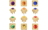 MASTERKIDZ Acrylic Colored Diamonds for STEM Science Board 72 Pieces