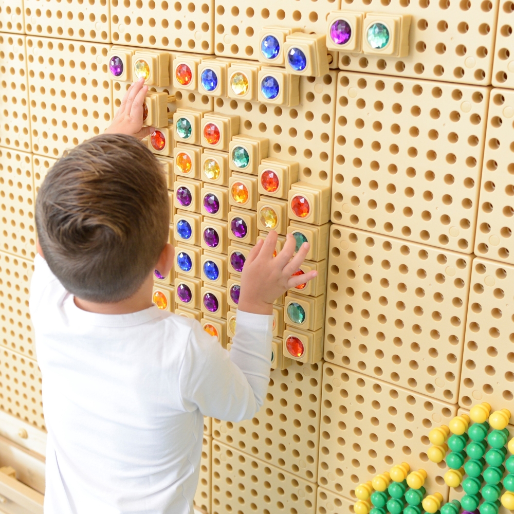 Spalvoti akrilo deimantai MASTERKIDZ STEM mokslo lentai, 72 vnt-Žaislai, Lavinamieji žaislai, Veiklos centrai-e-vaikas